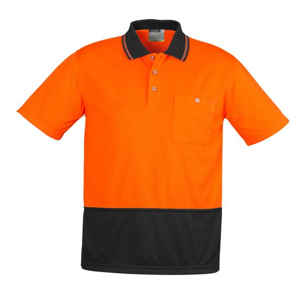 Syzmik Unisex Hi Vis Basic Spliced Polo - Short Sleeve Thumbnail