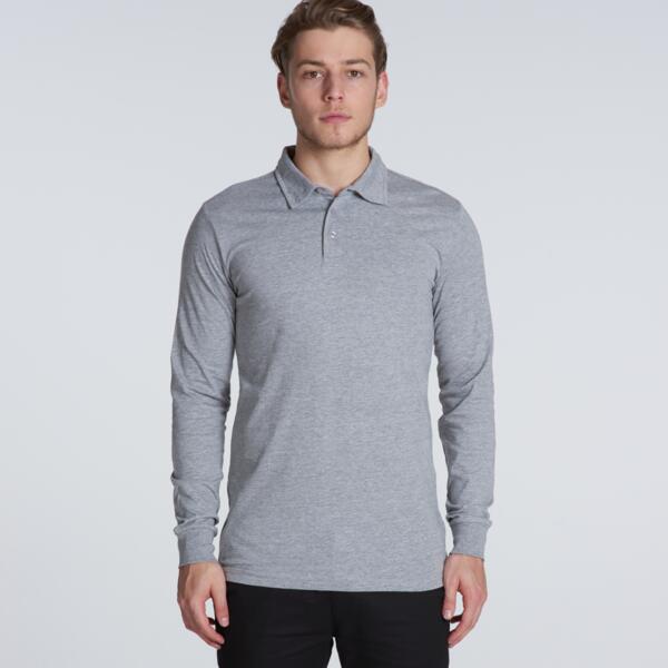 AS Colour Mens Chad Longsleeve Polo Thumbnail